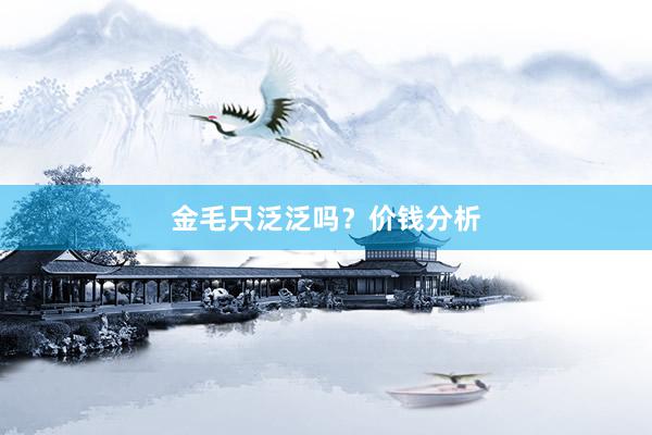 金毛只泛泛吗？价钱分析
